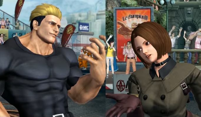 KOF XV first DLC announced Team Garou Gato Rock B. Jenet and