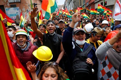 Bolivian's new leader is facing daunting problems while protests continue