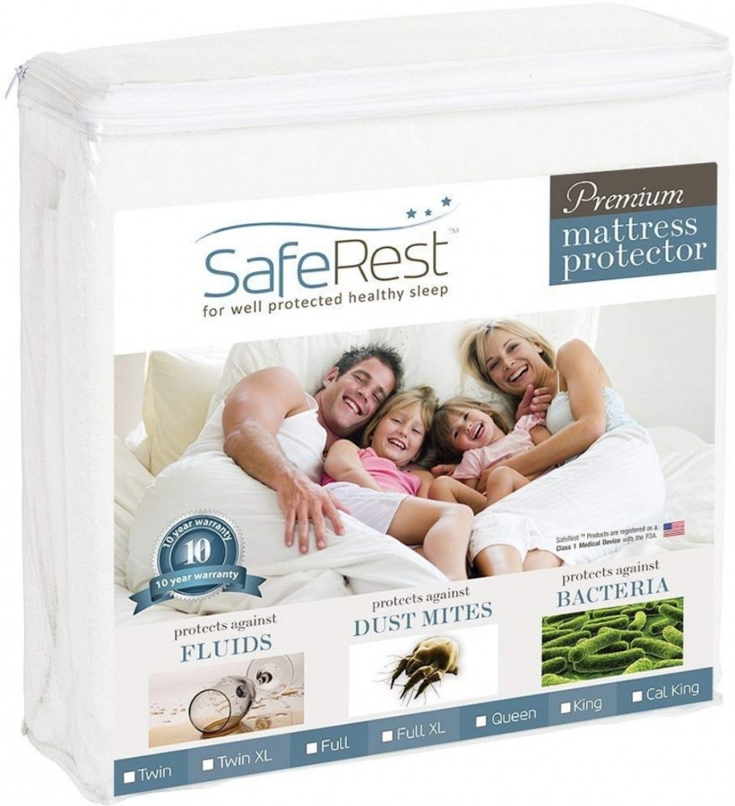 SafeRest Twin Size Premium Hypoallergenic Waterproof Mattress Protector