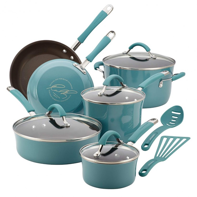 Rachael Ray Cucina Nonstick Cookware Pots and Pans Set