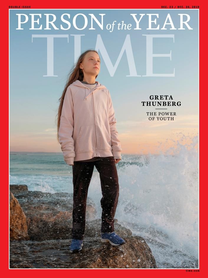 Greta Thunberg, a young environment Swedish activist, is named as the Person of the Year of TIME Magazine.