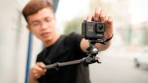 A young vlogger used his GoPro Hero8 Black in making his vlog