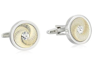 STACY ADAMS Men's Round Cuff Link