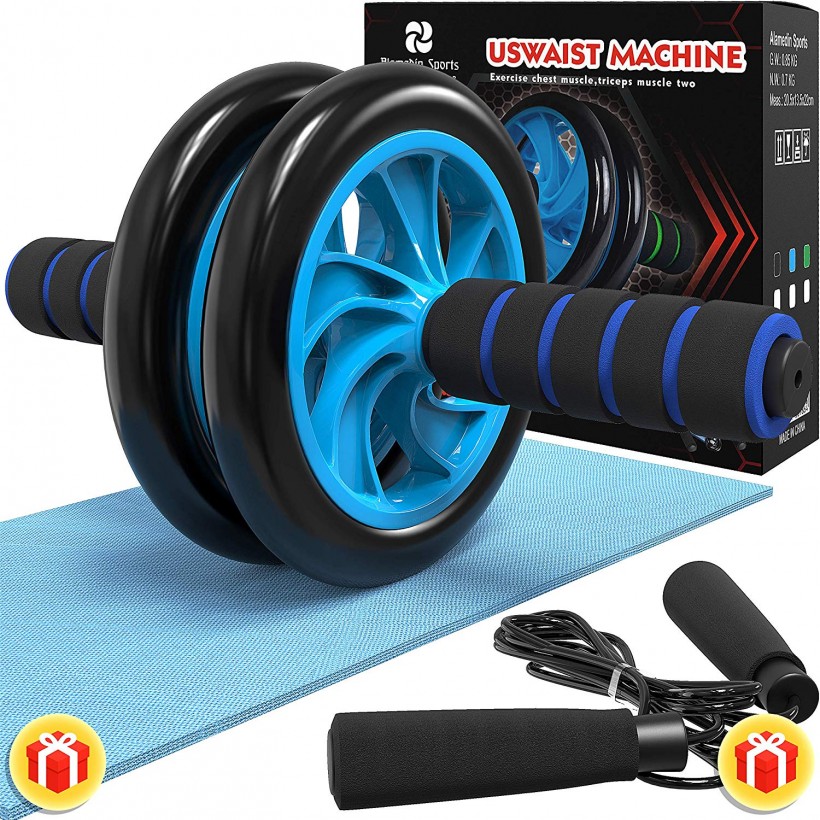 Alamedin Sports 3-in-1 AB Wheel Roller Kit