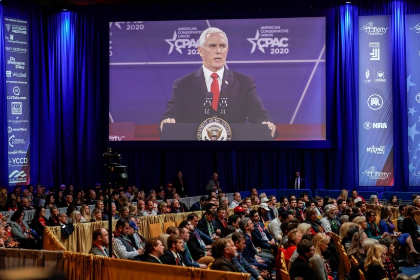 U.S. Vice President Pence speaks at CPAC in Oxon Hill, Maryland