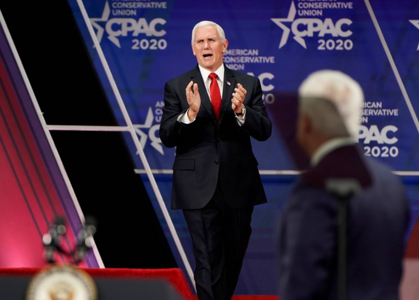 U.S. Vice President Pence speaks at CPAC in Oxon Hill, Maryland