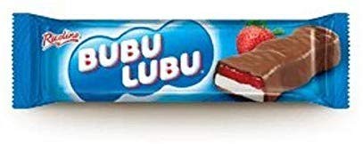  RICOLINO Bubu lubu Strawberry and Marshmallow Filling with a Chocolate Covering Pack of 12 pcs