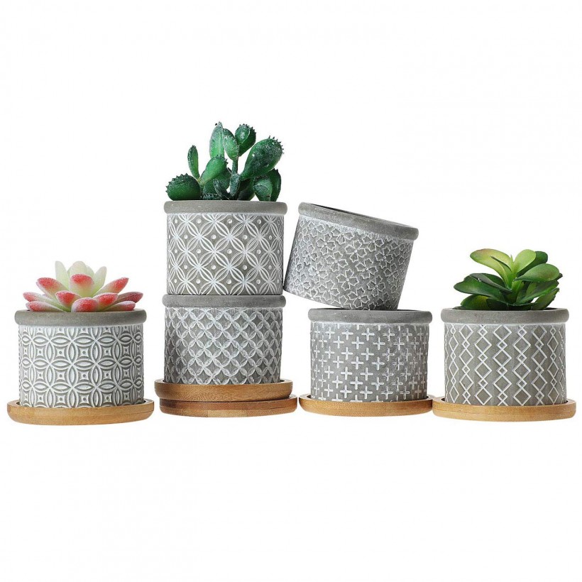 Cement Succulent Pots