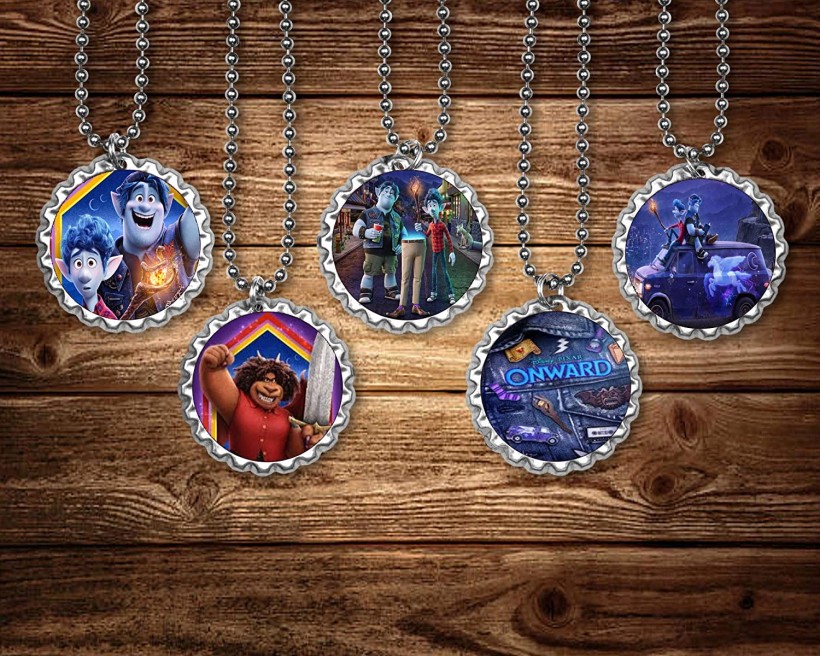 Disney’s Pixar’s Onward-Inspired Bottle Cap Necklaces