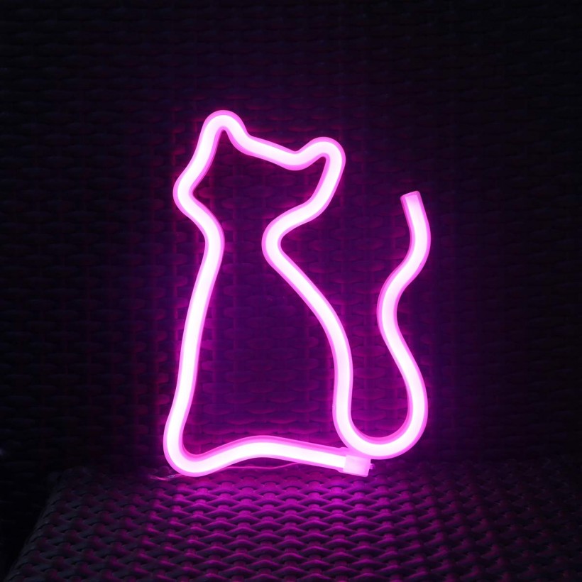 Passion Store Pink Cat LED Neon Sign