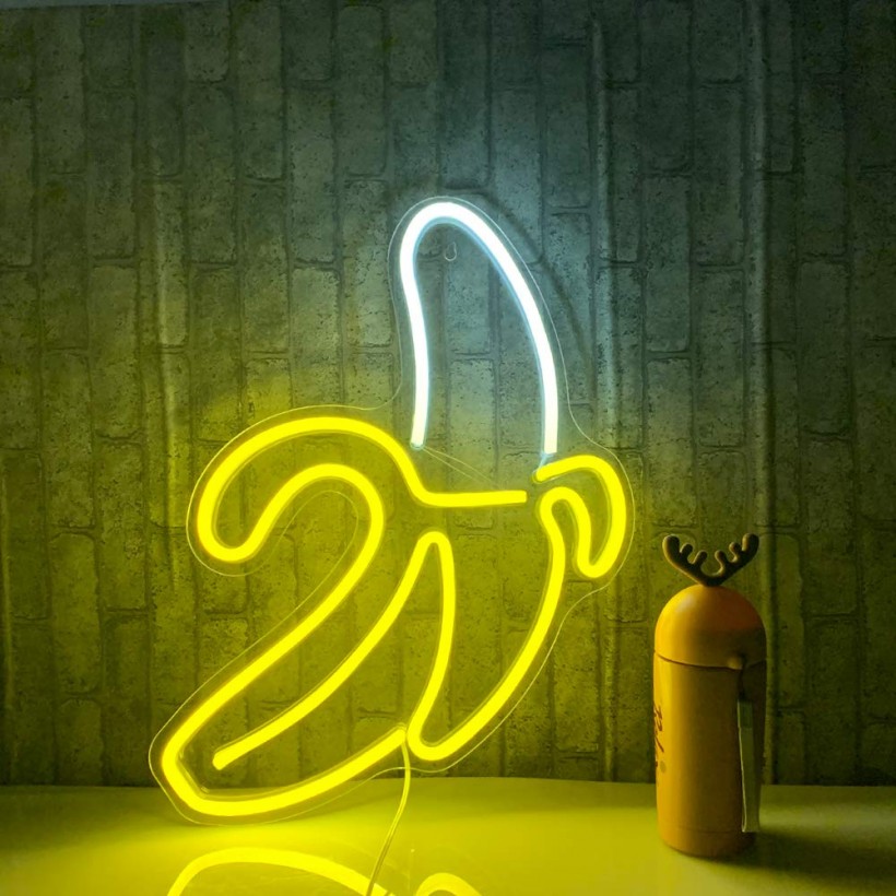 LUCUNSTAR Banana Neon Sign