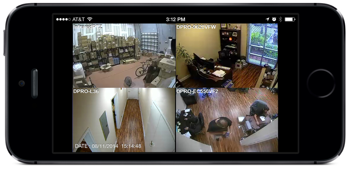 security camera monitor from phone