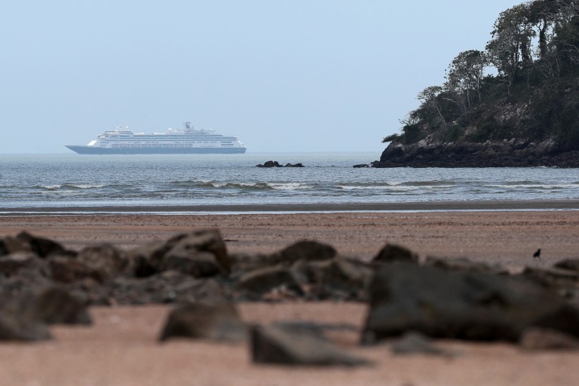 Cruise ship MS Zaandam is pictured as coronavirus disease outbreak continues in Panama City