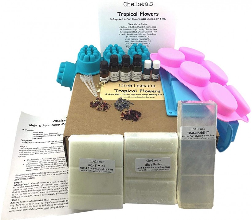 Tropical Flowers Soap Making Kit