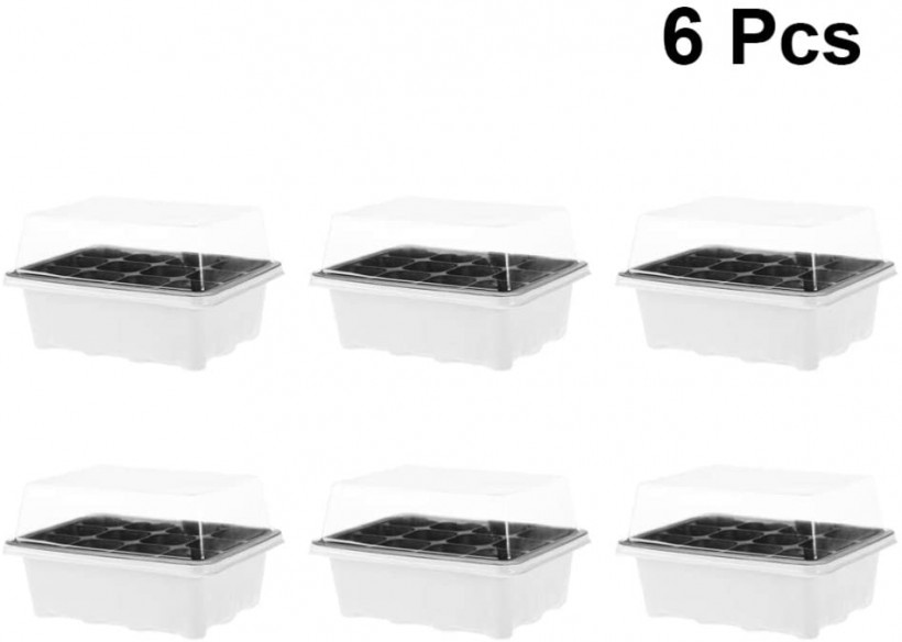 Doitool 6-Piece Seedling Trays