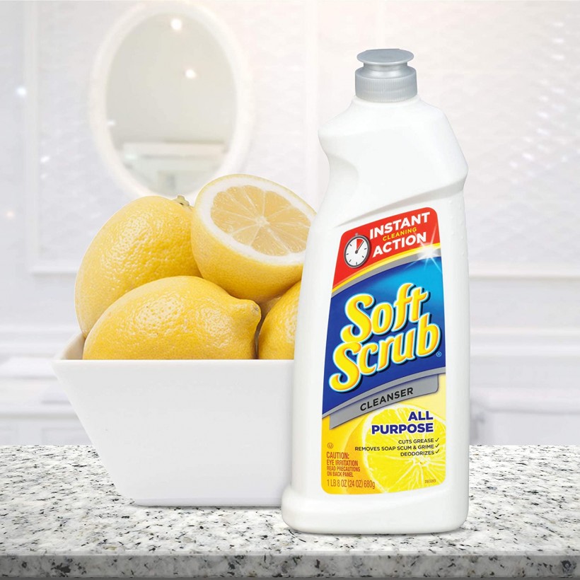 Soft Scrub All Purpose Surface Cleanser, Lemon, 24 Fluid Ounces