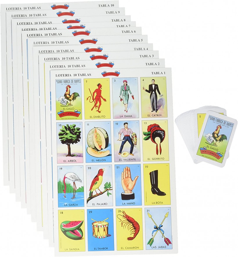 Don Clemente Mexican Jumbo Loteria Set