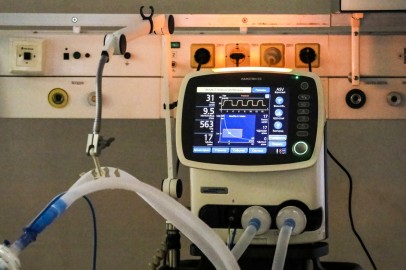A view shows a Hamilton-C2 medical ventilator in a hospital for patients infected with the coronavirus disease in Moscow