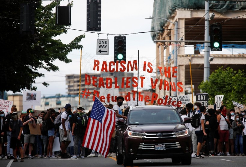 Latino and Black communities protest together