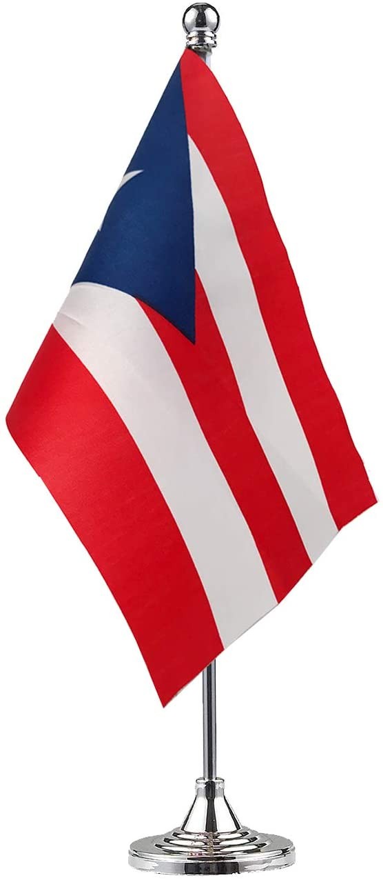GentleGirl.USA Puerto Rico Flag Puerto Rican Flag Table Flag,Desk Flag,Office Flag,International World Country Flags Banners,Festival Events Celebration...