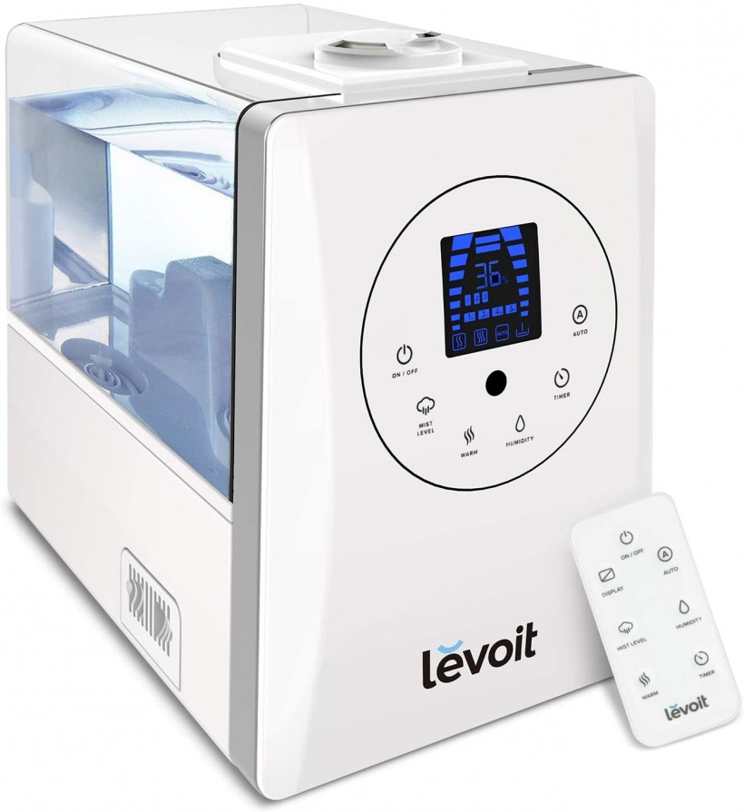  LEVOIT Humidifiers for Large Room Bedroom (6L), Warm and Cool Mist Ultrasonic Air Humidifier for Home Whole House Babies Room, Customized Humidity, Remote,..