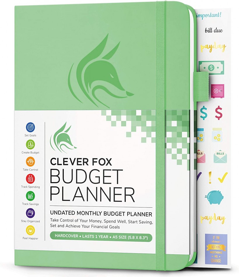 Clever Fox Budget Planner - Expense Tracker Notebook. Monthly Budgeting Journal, Finance Planner & Accounts Book to Take Control of Your Money. Undated...