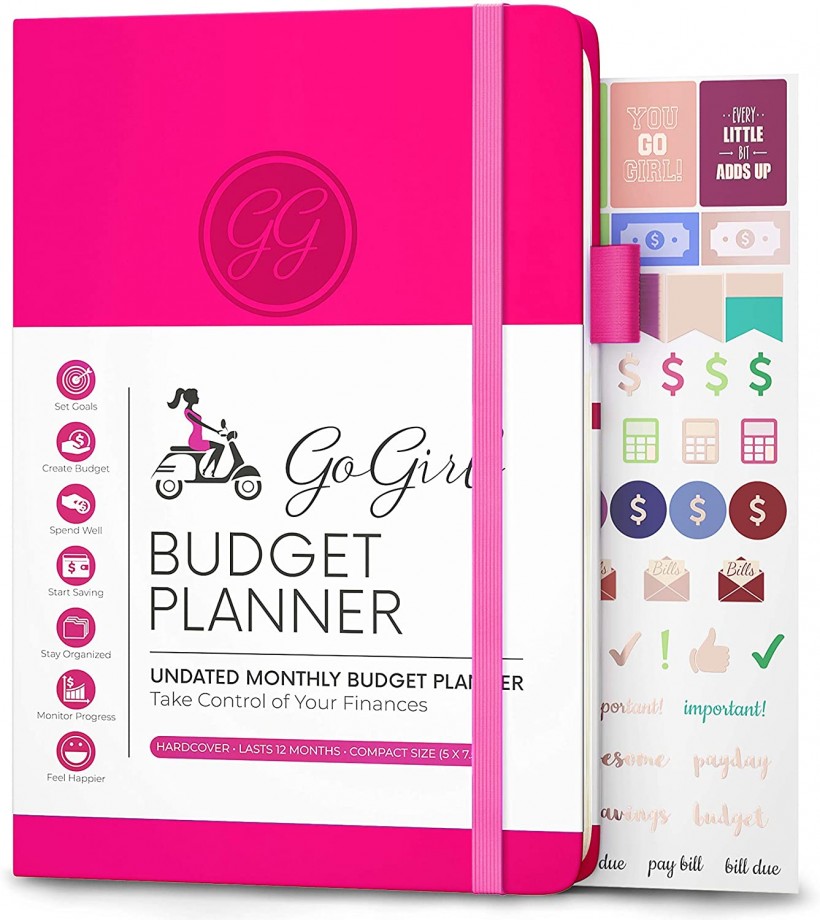 GoGirl Budget Planner - Monthly Financial Planner Organizer Budget Book. Expense Tracker Notebook Journal to Control Your Money. Undated - Start Any Time, 5...
