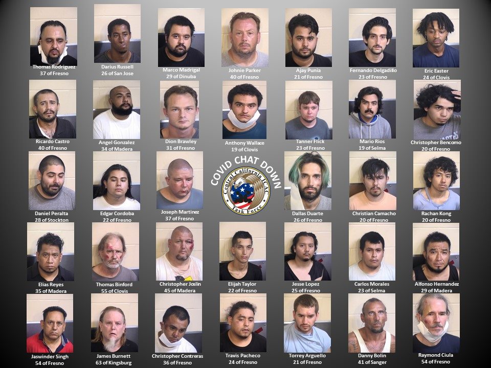 34 Alleged Child Sexual Abusers Arrested In Fresno County Undercover   Fresno County Sheriffs Office Covid Chat Down 