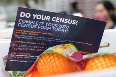 Los Angeles Food Bank Distributes Food Supplies And Census Information