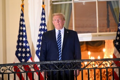 U.S. President Donald Trump returns to the White House after being hospitalized at Walter Reed Medical Center for coronavirus disease (COVID-19), in Washington