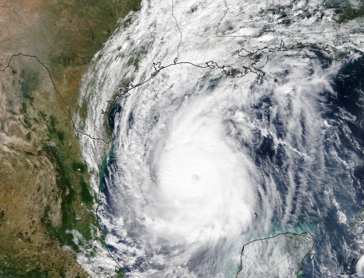 Hurricane Delta in the early afternoon on October 8