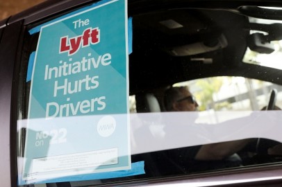 Uber And Lyft Drivers Hold Rally Calling For Basic Employment Rights