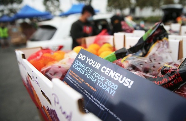 Los Angeles Food Bank Distributes Food Supplies And Census Information