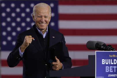 Democratic Presidential Nominee Joe Biden Holds Train Campaign Tour Of OH And PA