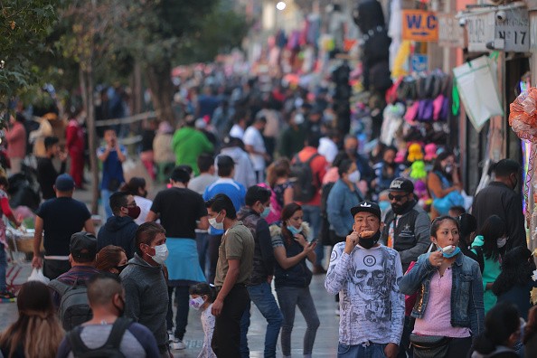 View of Corregidora street in Mexico City