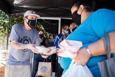 Actor Danny Trejo Feeds Over 800 Families in East Los Angeles