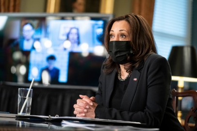 Kamala Harris Laughs When Asked if She Has Plans to Visit the Border