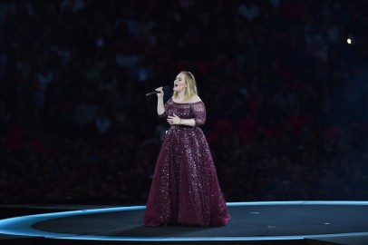Adele Performs in Wembley Stadium