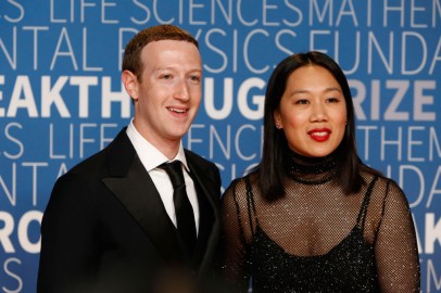 Facebook CEO Mark Zuckerberg and Wife Priscilla Chan 