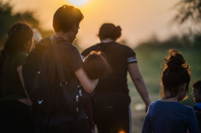 Migrant Family on La Joya, Texas