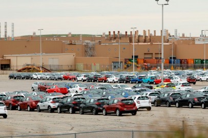 View of General Motors Plant