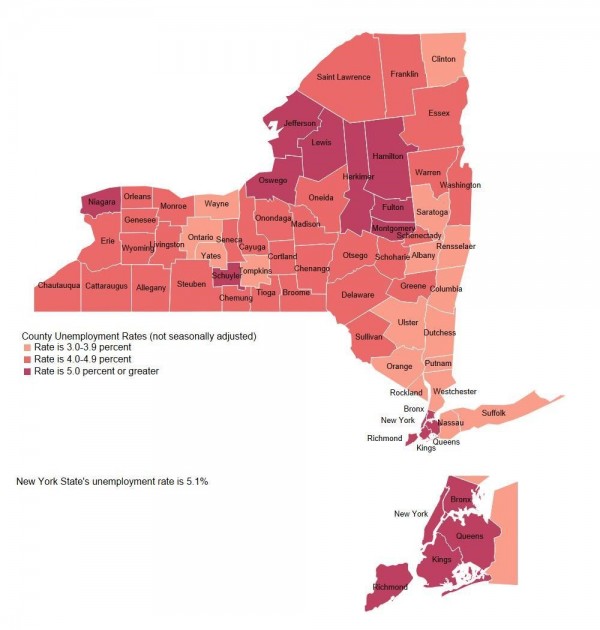 New York State Labor Department Releases Preliminary February 2022 Area