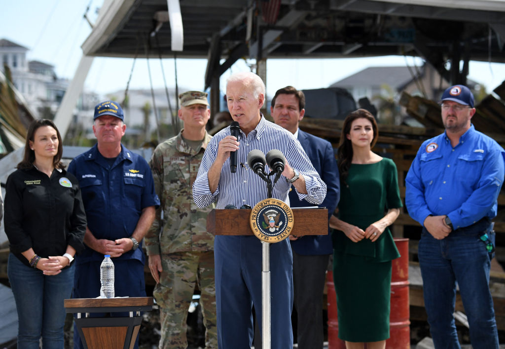 Florida: Joe Biden And Ron DeSantis Put Differences Aside, Show Unity ...