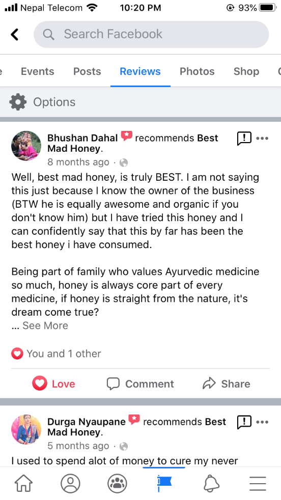 What people say about Mad Honey from Nepal