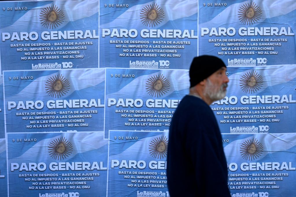 Argentina Strikes To Protest President Javier Milei's Austerity Measures Halts Daily Life