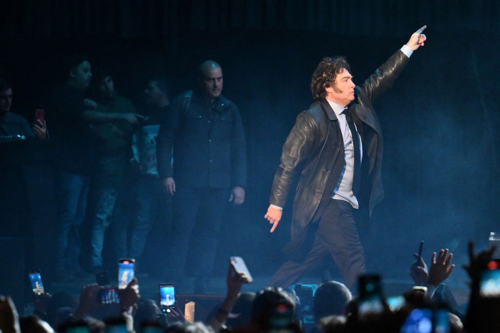 Argentina President Javier Milei Presents New Book, Puts On a Show at Luna Park