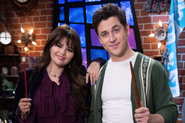 Selena Gomez and David Henrie on the set of 'Wizards Beyond Waverly Place'