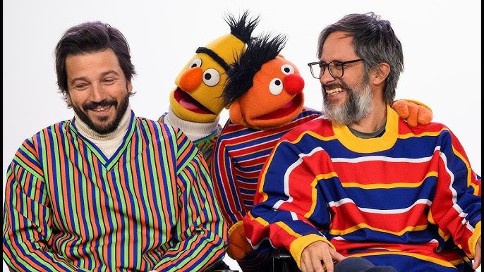 Gael Garcia and Diego Luna in Sesame Street