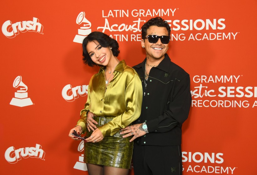 Christian Nodal and Ángela Aguilar