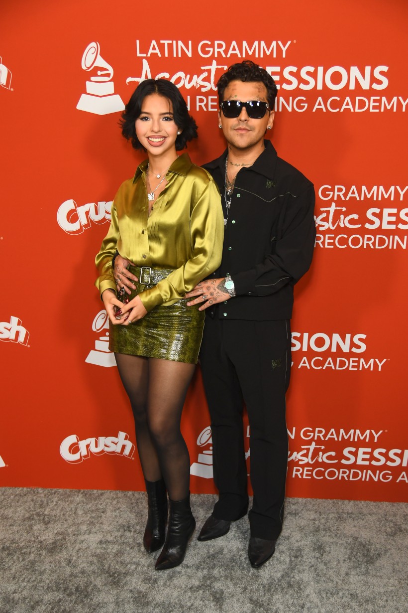 Christian Nodal and Ángela Aguilar